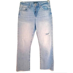 Sincerely Jules High Rise Lightly Distressed Light Wash Mom Jeans Size 0 25